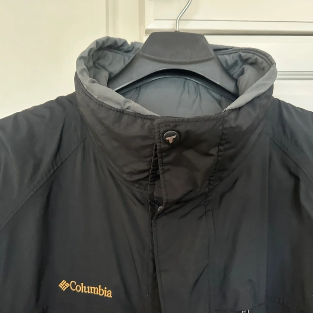 Mens Columbia Titanium Ski Jacket 2XT BLACK Omnitech Detachable Hood - Picture 9 of 10